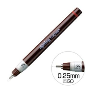 ロットリング rotring ロットリング 1903398 イソグラフ ドローイングペン 0.25mm バーガンディ rotring