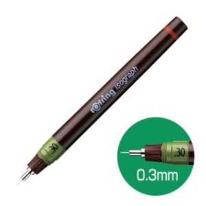 ロットリング rotring ロットリング 1903399 イソグラフ ドローイングペン 0.3mm バーガンディ rotring