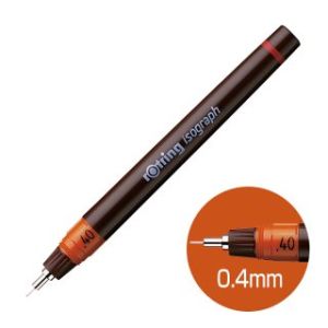 ロットリング rotring ロットリング 1903491 イソグラフ ドローイングペン 0.4mm バーガンディ rotring