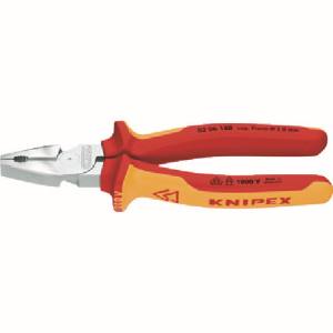 クニペックスツールズ KNIPEX KNIPEX 0206-180 1000V絶縁強力型ペンチ 180mm クニペックスツールズ