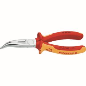 クニペックスツールズ KNIPEX KNIPEX 2526-160 絶縁1000V先曲ラジオペンチ 160mm クニペックスツールズ