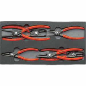 クニペックスツールズ KNIPEX KNIPEX 002001V02 スナップリングプライヤーセット ウレタントレイ クニペックスツールズ