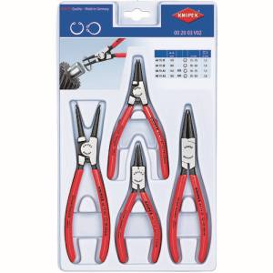 クニペックスツールズ KNIPEX KNIPEX 002003V02 4本組 スナップリングプライヤー クニペックスツールズ