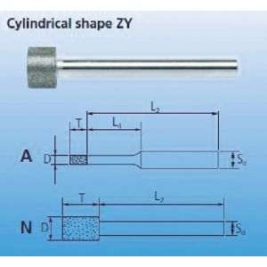 フェアッド PFERD PFERD BZY-A2.0-119310 CBNインターナルバー 3mm軸 120 刃径2.0mm