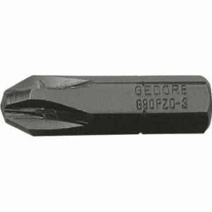 ゲドレー GEDORE GEDORE スクリュードライバービット 690 PZD 1/4 PZ2 25mm 10本入 6552870