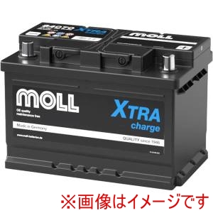 MOLL MOLL 84070 輸入車用バッテリー MOLL X-TRA charge メーカー直送 代引不可 北海道沖縄離島不可