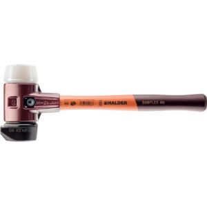 HALDER HALDER 3027.260 シンプレックス ハンマー スーパープラスティック 白 ゴム複合材 黒 径60自立式