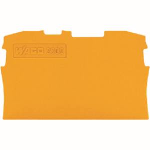 ワゴジャパン WAGO WAGO 2002-1292-PK 端子台エンドプレート2001 2002 2201 2202シリーズ共用2線式 橙 10個 ワゴジャパン