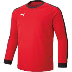 プーマ PUMA プーマ LIGA ジュニア GK シャツ パッド付き 140 レッド ホワイト 729966