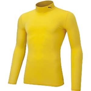 プーマ PUMA プーマ コンプレッション ジュニア モックネック L 150 サイバーイエロー ブラック 656332