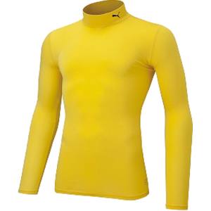 プーマ PUMA プーマ コンプレッション モックネック LS シャツ XXL サイバーイエロー ブラック 656331