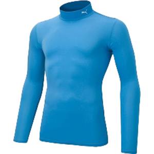 プーマ PUMA プーマ コンプレッション モックネック LS シャツ XXL サックス ホワイト 656331