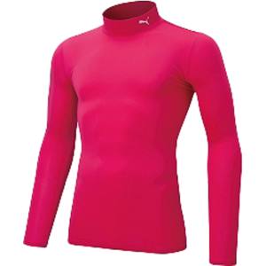 プーマ PUMA プーマ コンプレッション モックネック LS シャツ L ラズベリー ホワイト 656331