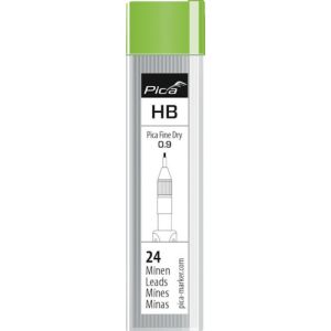 "ピカマーカー Pica Marker ピカマーカー 7030 建築用シャープペンシル""Fine Dry""用替芯 24本入り 黒HB"