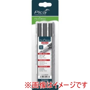 ピカマーカー Pica Marker ピカマーカー 6050SB03 建築用シャープペンシル BIG Dry 用替芯 12本入り 黒2H ブリスターパック