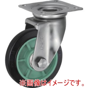 ウカイ UKAI ウカイ PNDJA-130 ステンレス製キャスター 旋回 自在 金具 JAタイプ ゴム 車輪径130mm メーカー直送 代引不可 北海道沖縄離島不可