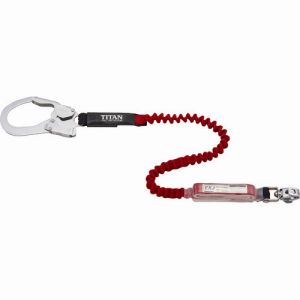 サンコー SANKO タイタン HL-ER EXJ伸縮ストラップ式 タイプ1ランヤード レッド シングル 墜落制止用器具 TITAN サンコー