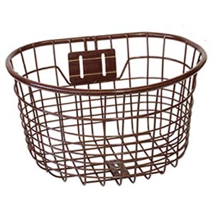 パルミー PALMY パルミー 児童用 自転車 オシャレ 丸型 ワイヤーバスケット ブラウン GKO-902