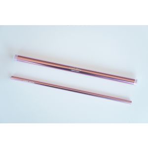 関川鋼販 SEKIKAWA 関川鋼販 アルミストローケース & ストローセット ブラシ付 マーメイドピンク 104744
