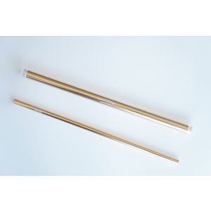関川鋼販 SEKIKAWA 関川鋼販 アルミストローケース & ストローセット ブラシ付 マーメイドゴールド 104751