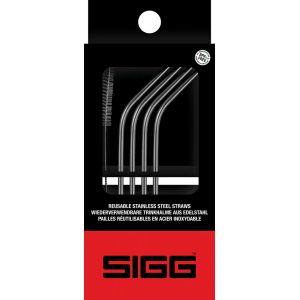 シグ SIGG シグ ステンレスストロー ブラシ付き 4本入り 60196 SIGG