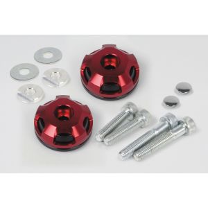 SPタケガワ TAKEGAWA SP武川 SPタケガワ 06-01-0390 2ピースバーエンド (BLK/RED) PCX/GROM/CROSS CUB等