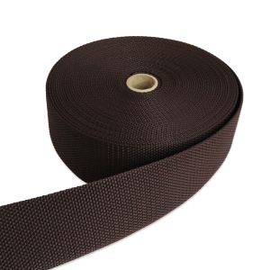 日本紐釦貿易 Nippon Chuko NBK パイレンバンド ポリプロピレン製 巾 50mmx10m巻 こげ茶 PM50-10-12 日本紐釦貿易