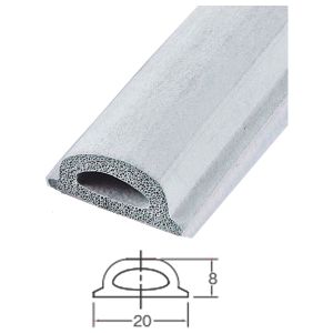 水上 MIZUKAMI 水上金属 フィットクッション 820 ホワイトグレー H8×W20×L2500mm 820-2500 0266-00013