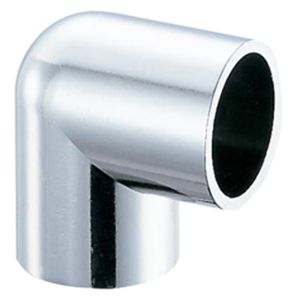 水上 MIZUKAMI エルボ 穴付 25mm クローム 0933-04045