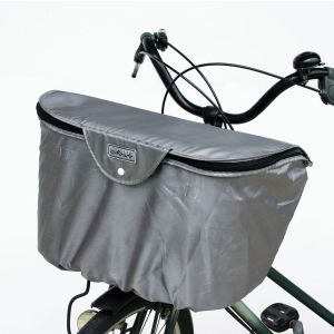 大久保製作所 マルト MARUTO マルト ワイド2段式 自転車前バスケットカバー 大きいサイズ グレー BC-2000 大久保製作所
