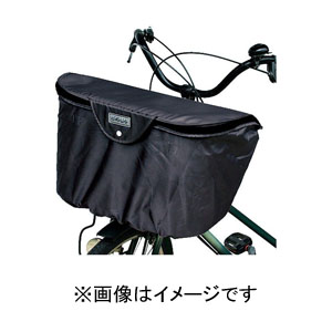 大久保製作所 マルト MARUTO マルト ワイド2段式 自転車前バスケットカバー 大きいサイズ ブラック BC-2000 大久保製作所
