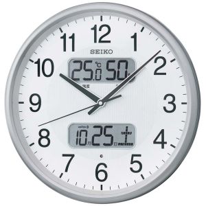 セイコー SEIKO セイコー KX383S 電波掛時計 壁掛け 温度 湿度 カレンダー