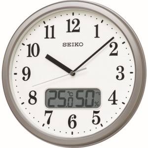 "セイコー SEIKO セイコー KX244S 電波掛時計 """" 温度湿度表示付き"