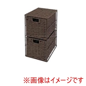 ちどり産業 ちどり産業 トイレ収納 2段 ダークブラウン CH-519DBR