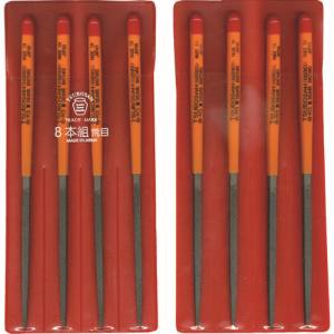 ツボサン TSUBOSAN ツボサン KA008-01 組ヤスリ 8本組 角 荒目