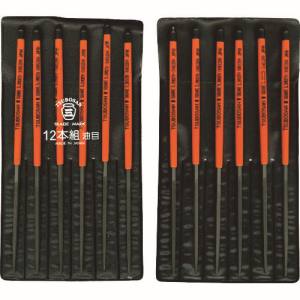 ツボサン TSUBOSAN ツボサン KA012-04 組ヤスリ 12本組 角 油目