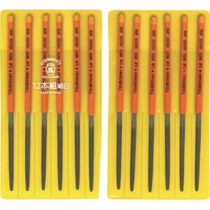 ツボサン TSUBOSAN ツボサン HG012-03 組ヤスリ 12本組 ハマグリ 細目