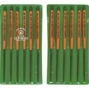 ツボサン TSUBOSAN ツボサン SA012-02 組ヤスリ 12本組 三角 中目