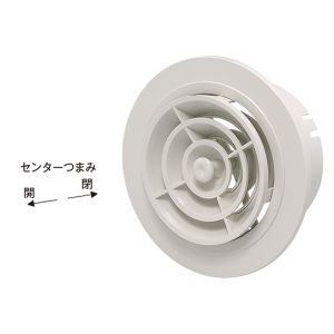 ジャッピー JAPPY ジャッピー JMP100WG 換気用樹脂製レジスター JAPPY