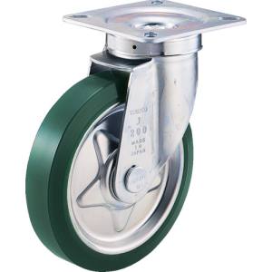 トラスコ TRUSCO トラスコ TUJ-130 プレス製ウレタンキャスター 自在 Φ130 1個 TRUSCO