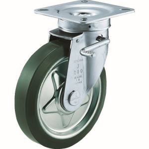 トラスコ中山 TRUSCO プレス製ウレタンキャスター 自在ダブルストッパー付 Φ75 TUJB-75