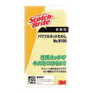 スリーエム 3M スリーエム 3M 9100 スコッチ ブライト パワフルネットたわし イエロー