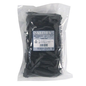 エスケイ工機 エスケイ工機 AD-100C(K) スカイロック 結束バンド 耐熱 耐候タイプ 100x2.5x1-21mm 1000本入