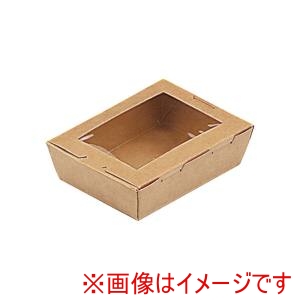 水野産業 水野産業 窓付き ランチボックス クラフト XS 50入 03112