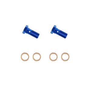 スウェッジライン SwageLine スウェッジライン GRP300-2 BANJOボルト(2ケ) BLU シングル 10mm-1.25