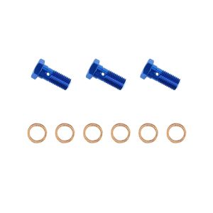 スウェッジライン SwageLine スウェッジライン GRP300-3 BANJOボルト(3ケ) BLU シングル 10mm-1.25