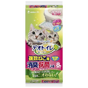 ユニチャーム Unicharm ユニチャーム デオトイレ 複数ねこ用消臭 抗菌シート 8枚