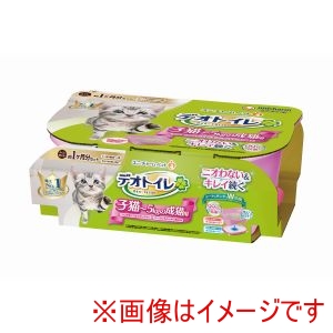 ユニチャーム unicham ユニチャーム デオトイレ 子猫～5kgの成猫用 本体セット ツートンピンク