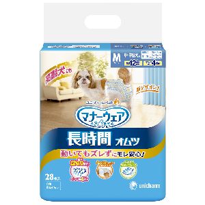 ユニチャーム Unicharm ユニチャーム マナーウェア ペット用 長時間紙オムツ M 28枚 犬 おむつ