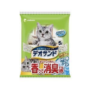 ユニチャーム Unicharm ユニチャーム デオサンド オシッコのあとに香りで消臭する砂 ナチュラルソープ 5L 猫砂
